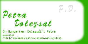 petra dolezsal business card
